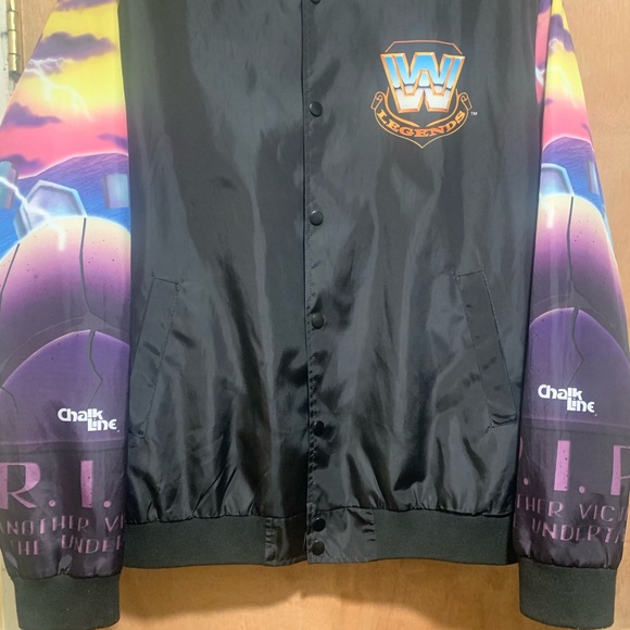 WWE -The Undertaker - Chalkline Jacket Size L- AOP DEAD MAN - Picture 6 of 7